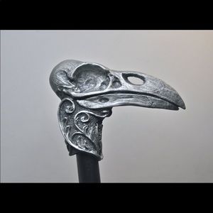Raven Skull Cane